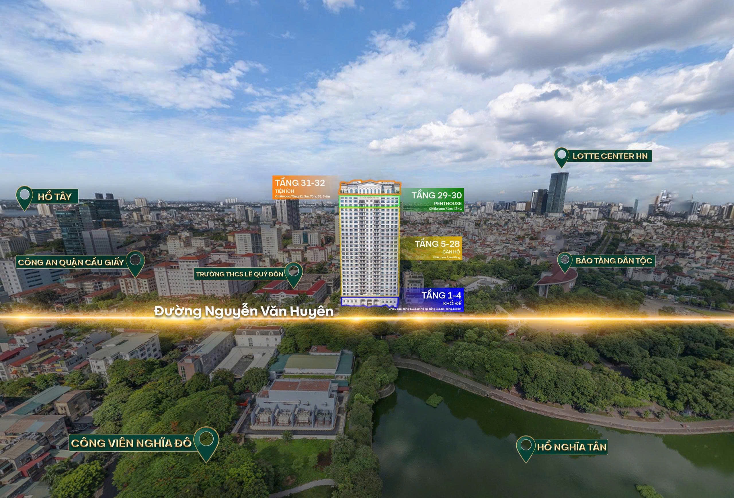 Sở hữu siêu phẩm căn góc 152m2, 3 ngủ 3 VS dự án Hanoi Signature Tân Hoàng Minh chỉ với 3x tỷ